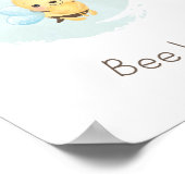 キュートブルー/イエロービーハッピーボーイズ子供部屋ウォールアート ポスター (角)