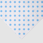 キュートブルー&ホワイト水玉模様ティッシュペーパー 薄葉紙 (詳細)