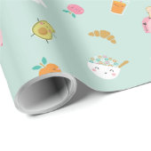 キュートブレックファーストオンミント ラッピングペーパー (ロールコーナー)