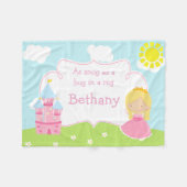 キュートブロンデザリトルプリンセス フリースブランケット (正面(横))