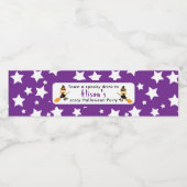 キュートブロンドウィッチハローウィンパーティ ペットボトルラベル (シングルラベル)