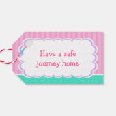 キュートブロンドガールベーキングバースデーパーティー ギフトタグ (裏面横)