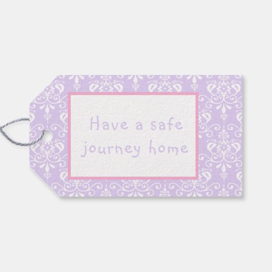 キュートブロンドバレリーナ「ありがとう」ギフトラベル ギフトタグ (裏面横)