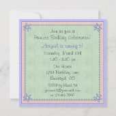 キュートブロンドプリンセスおとぎ話誕生日招待状 招待状 (裏面)