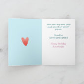 キュートブロンドプリンセス孫娘誕生日カード シーズンカード (内部)