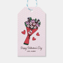 キュートブーケハート水玉模様バレンティンデー