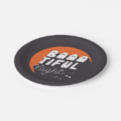 キュートブーハローウィンパーティ紙プレート ペーパープレート (アングル)