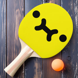 キュートプティ顔イエロー卓球ラケット 卓球ラケット