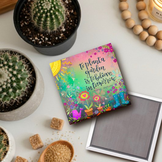 キュートプラントアガーデントレンディーかわいらし激励 マグネット