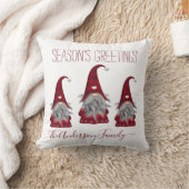 キュートプラ素朴イドパーソナライズされたクリスマス格言小妖精や小人 クッション (ブランケット)