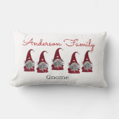 キュートプラ素朴イドパーソナライズされたクリスマス格言小妖精や小人 ランバークッション (正面)