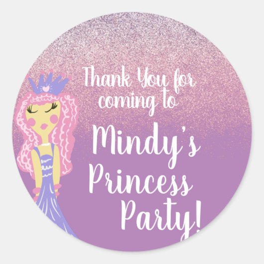 キュートプリンセスパーティードードル ラウンドシール (正面)