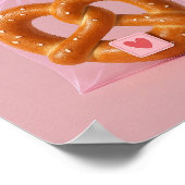 キュートプレッツェルアートプリントコージーベーカリーキッチンウォール ポスター (角)