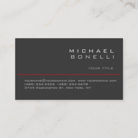 キュートプレーングレートレンディーシックデザイン名刺 名刺 (正面)