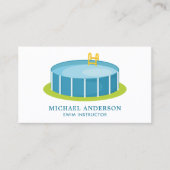 キュートプール水泳コーチスイムインストラクター 名刺 (正面)