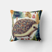 キュートヘッジホッグホリデーツリーズ クッション (裏面)