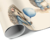 キュートヘッジホッグボーイ誕生日 ラッピングペーパー (ロールコーナー)