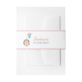 キュートヘッジホッグ誕生日 招待状ベリーバンド