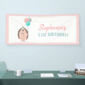 キュートヘッジホッグ誕生日 横断幕 (トレードショー)