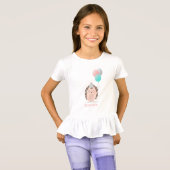 キュートヘッジホッグ誕生日 Tシャツ (正面フル)