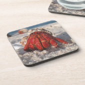 キュートヘミットカニオンホワイトサンディビーチクローズアップ コースター (左側)