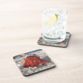 キュートヘミットカニオンホワイトサンディビーチクローズアップ コースター (右側)