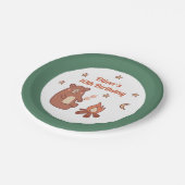 キュートベお洒落アーキャンプ誕生日 ペーパープレート (アングル)