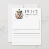 キュートベアカスタムレシピカード (正面)