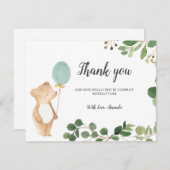 キュートベアサンキューカード サンキューカード (正面/裏面)