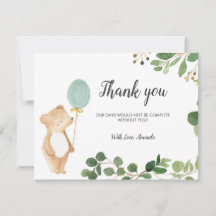 キュートベアサンキューカード