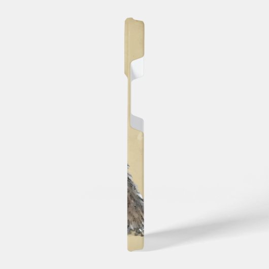 キュートベアハグズアニマル自然ワイルドライフアート iPhoneケース (左側面)