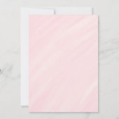 キュートベアフローラガールズベビーシャワー招待状 招待状 (裏面)