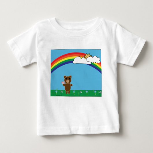 キュートベアベビーTシャツ ベビーTシャツ (正面)