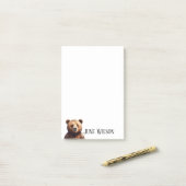 キュートベアルックデザインスタイル ポストイット (デスク上)