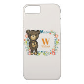 キュートベアーイエローフラワー&フローラリース Case-Mate iPhoneケース (裏面)