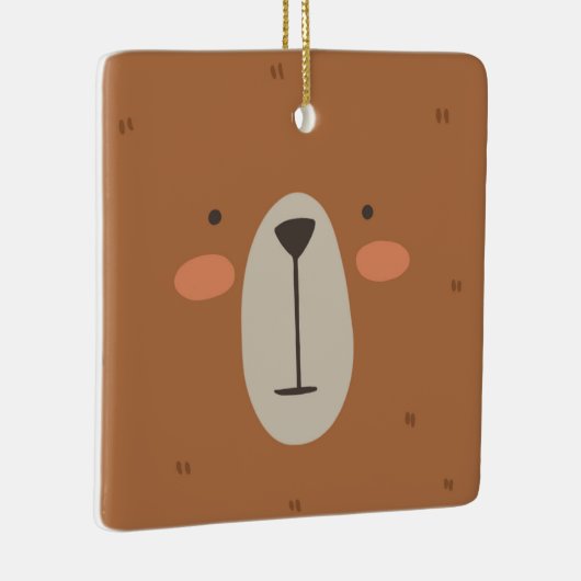 キュートベアーキッズベビー子供部屋ルーム セラミックオーナメント (右)