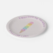 キュートベアーズアイスクリームコーンパーティープレート ペーパープレート (アングル)