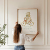 キュートベアーバイブル聖句ウォールアートプリント ポスター