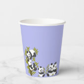 キュートベアーパンドラパーティーボーイ誕生日グリーン 紙コップ (裏面)