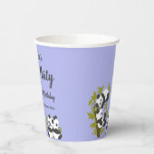 キュートベアーパンドラパーティーボーイ誕生日グリーン 紙コップ (左)