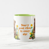 キュートベアーフローラベアーyグッドビベス ツートーンマグカップ (中央)