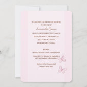 キュートベアーベビーシャワー招待状 招待状 (裏面)