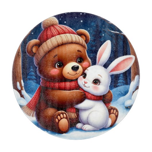 キュートベアーホールディングバニー カッティングボード (正面)