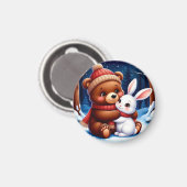 キュートベアーホールディングバニー マグネット (正面/裏面)