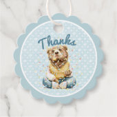 キュートベア誕生日メッセージカード フェイバータグ (正面)