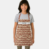 キュートベア顔パタモノグラムのーン エプロン (インサイチュ)