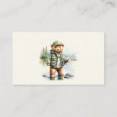 キュートベア魚釣りおむつラッフルチケット エンクロージャーカード (裏面)