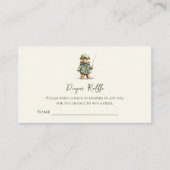 キュートベア魚釣りおむつラッフルチケット エンクロージャーカード (正面)