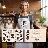 キュートベイカーパティシシェフベーキングアツライトピーチ 名刺