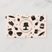 キュートベイカーパティシシェフベーキングアツライトピーチ 名刺 (正面)